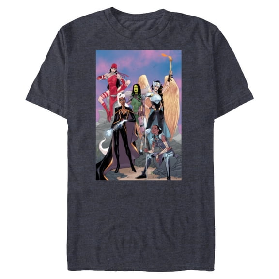 Marvel Women Storm Shuri Gamora Valkyrie Jane Foster Elektra - Short Sleeve Blended T-Shirt for Adults - Customized-Navy Heather