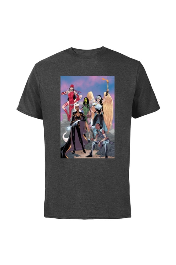 Women Storm Shuri Gamora Valkyrie Jane Foster Elektra - Short Sleeve Cotton T-Shirt for Adults - Customized-Charcoal