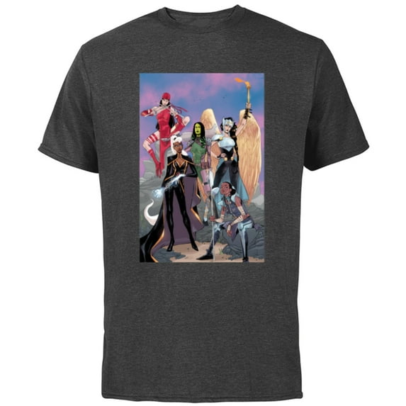 Marvel Women Storm Shuri Gamora Valkyrie Jane Foster Elektra - Short Sleeve Cotton T-Shirt for Adults - Customized-Charcoal