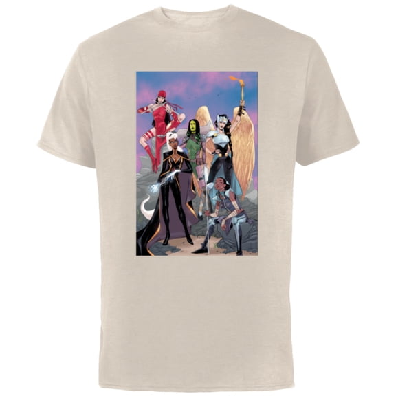 Marvel Women Storm Shuri Gamora Valkyrie Jane Foster Elektra - Short Sleeve Cotton T-Shirt for Adults - Customized-Natural