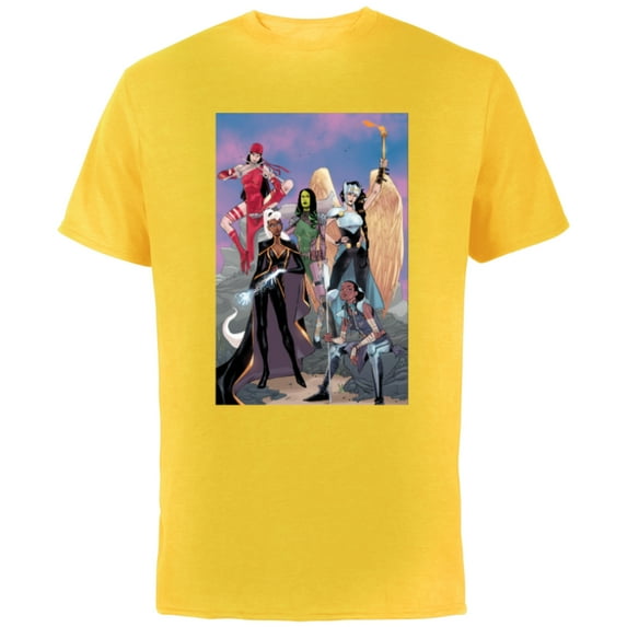 Marvel Women Storm Shuri Gamora Valkyrie Jane Foster Elektra - Short Sleeve Cotton T-Shirt for Adults - Customized-Yellow