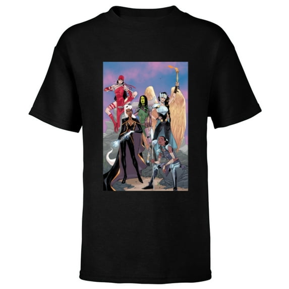 Marvel Women Storm Shuri Gamora Valkyrie Jane Foster Elektra - Short Sleeve T-Shirt for Kids - Customized-Black
