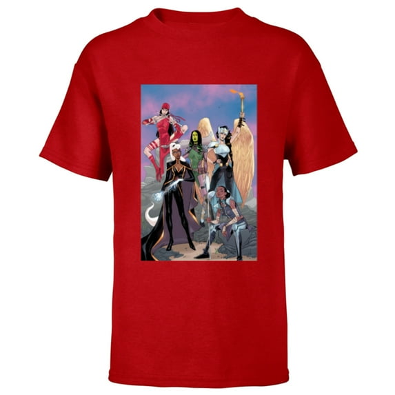 Marvel Women Storm Shuri Gamora Valkyrie Jane Foster Elektra - Short Sleeve T-Shirt for Kids - Customized-Red