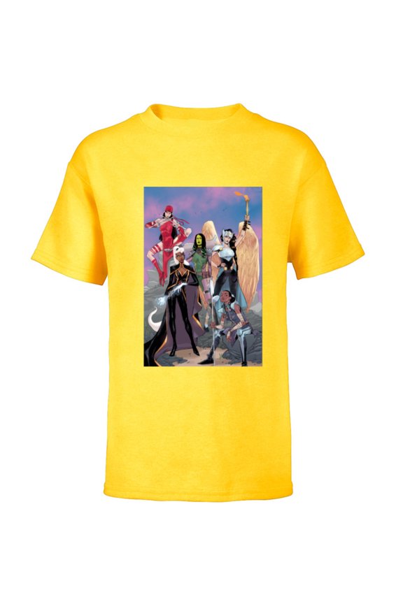 Women Storm Shuri Gamora Valkyrie Jane Foster Elektra - Short Sleeve T-Shirt for Kids - Customized-Yellow