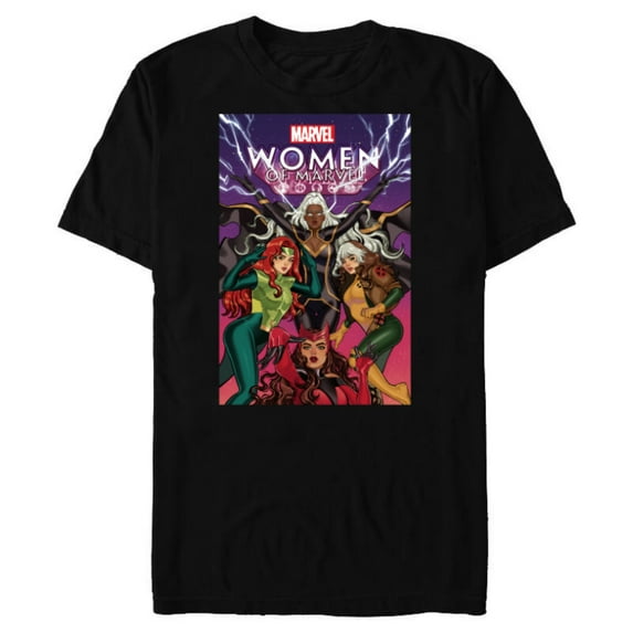Marvel Women of Marvel Storm Rogue Jean Grey Scarlet Witch - Short Sleeve Blended T-Shirt for Adults - Customized-Black