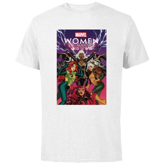 Marvel Women of Marvel Storm Rogue Jean Grey Scarlet Witch - Short Sleeve Cotton T-Shirt for Adults - Customized-White