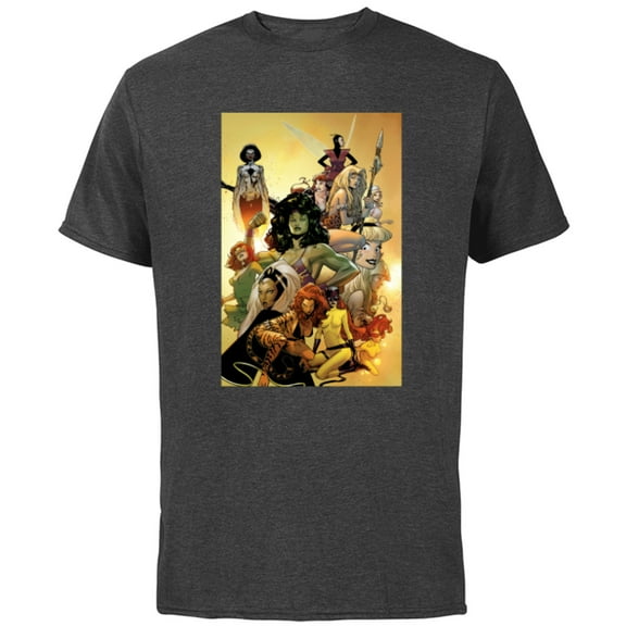 Marvel Women’s History Month She-Hulk Storm Jean Grey - Short Sleeve Cotton T-Shirt for Adults - Customized-Charcoal
