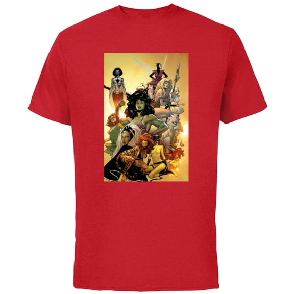 Marvel Women’s History Month She-Hulk Storm Jean Grey - Short Sleeve Cotton T-Shirt for Adults - Customized-Red
