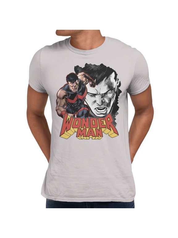 Wonder Man Hero Of Pure Ionic Power Mens T-Shirt (Ice Grey, S-XXXL)