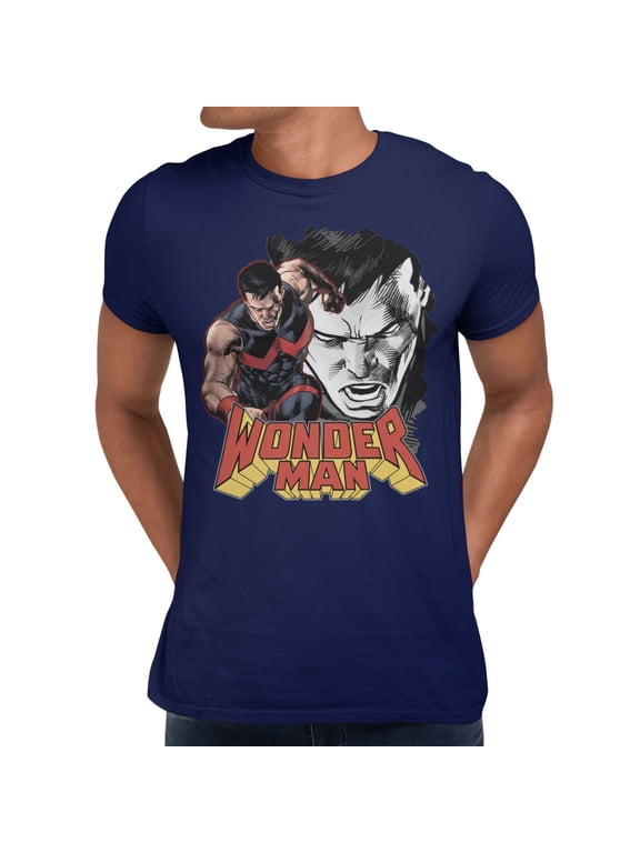 Wonder Man Hero Of Pure Ionic Power Mens T-Shirt (Navy, S-XXXL)