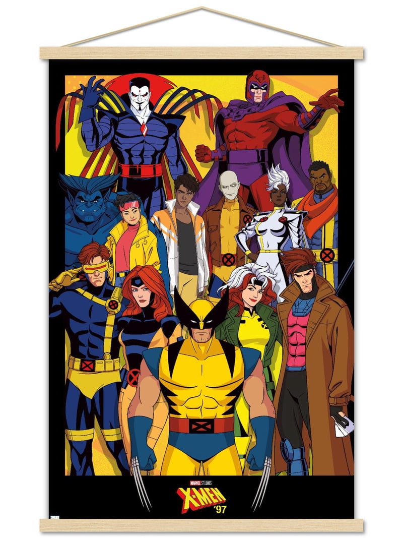 Marvel X-Men '97 - Characters Wall Poster with Magnetic Frame