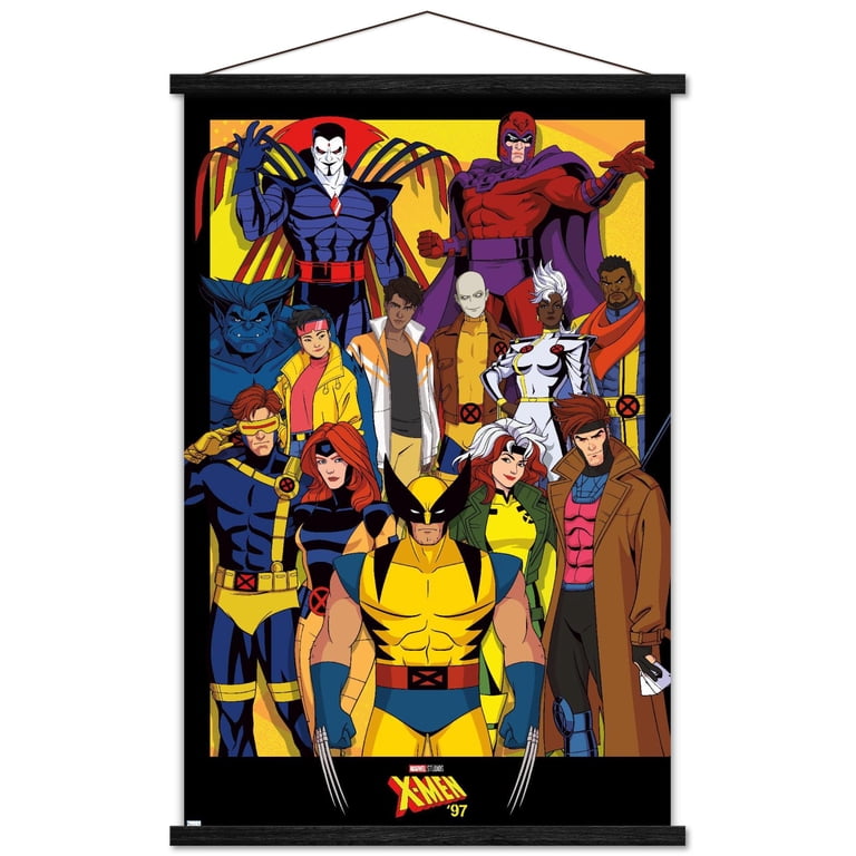 Marvel X-Men '97 - Characters Wall Poster with Magnetic Frame