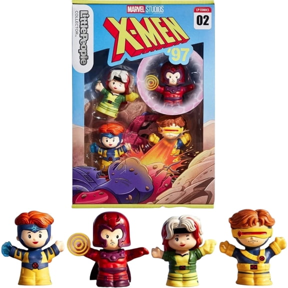 Marvel X-Men '97 Issue 2 Little People Collector 4 Piece Figure Set Fisher-Price