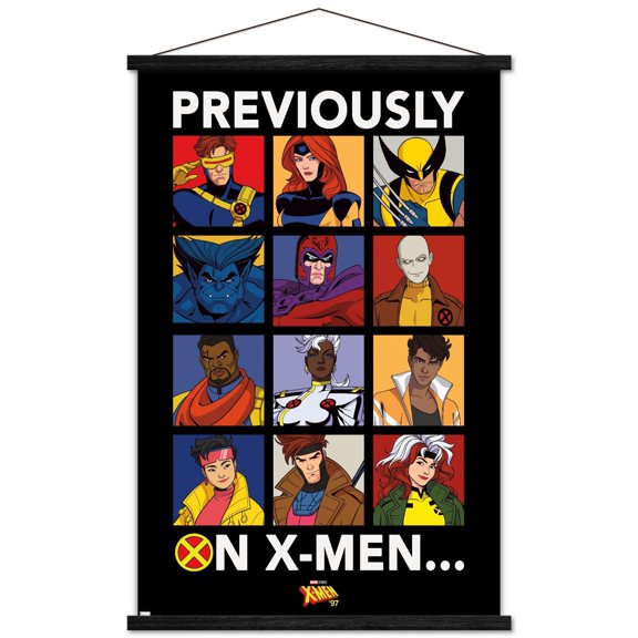 Marvel X-Men '97 - Previously On The X-Men Wall Poster with Magnetic Frame, 22.375" x 34"