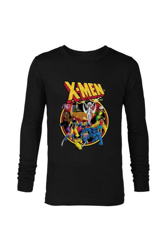 X-Men Animated Series Retro 90s - Long Sleeve T-Shirt for Men- Customized-Black