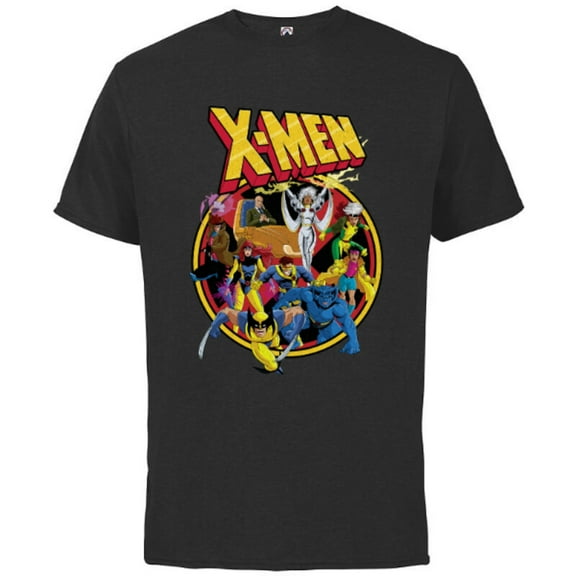 Marvel X-Men Animated Series Retro 90s - Short Sleeve Cotton T-Shirt for Adults- Customized-Black