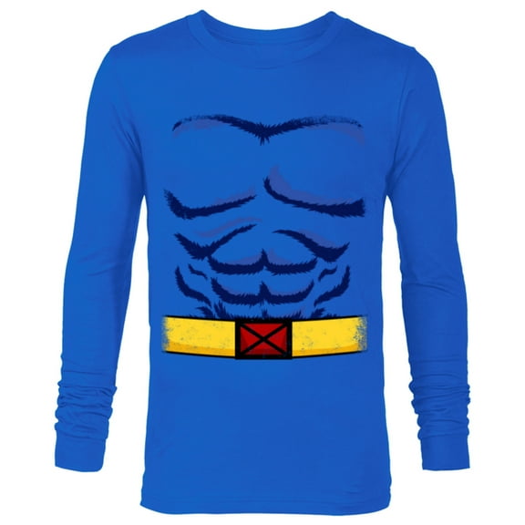 Marvel X-Men Beast Halloween Costume - Long Sleeve T-Shirt for Men - Customized-Navy