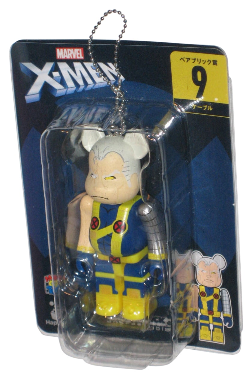 Marvel X-Men Cable Bearbrick Figure Keychain 3 Inches Medicom Toys