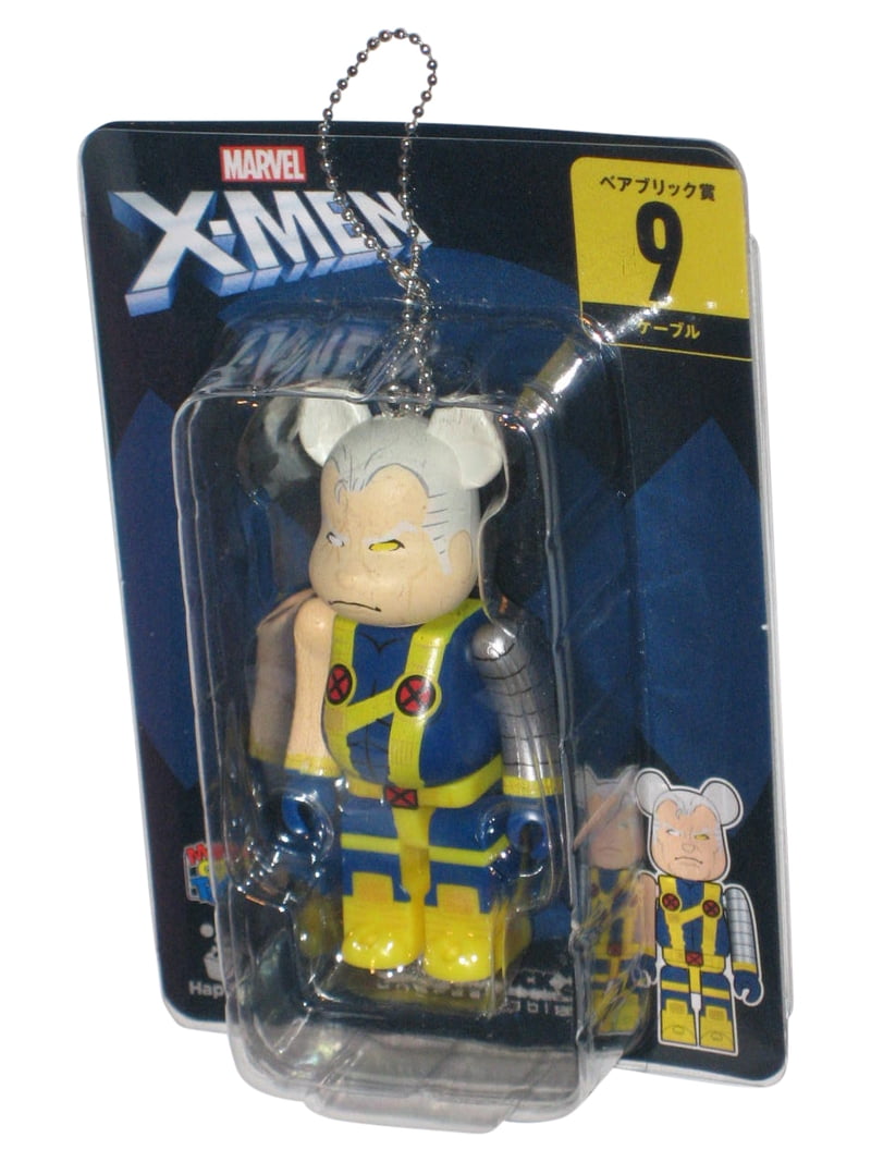 Marvel X-Men Cable Bearbrick Figure Keychain 3 Inches Medicom Toys