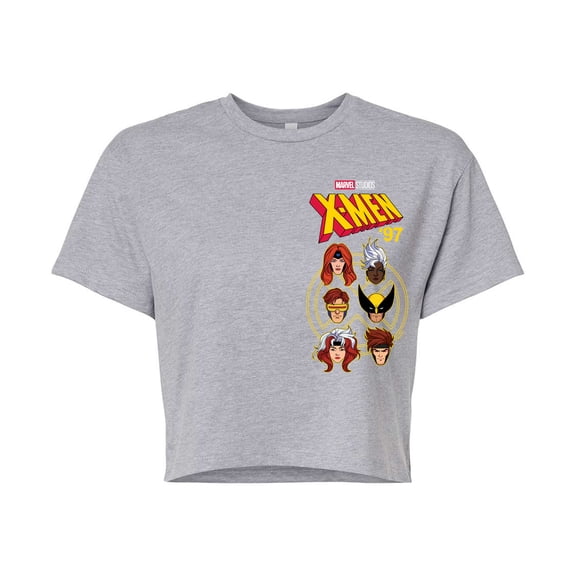 Marvel X-Men - Character Head - Juniors Cropped Graphic T-Shirt