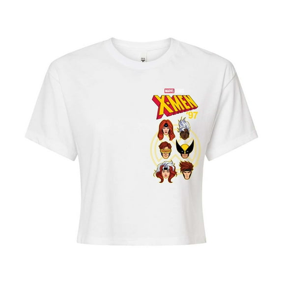 Marvel X-Men - Character Head - Juniors Cropped Graphic T-Shirt