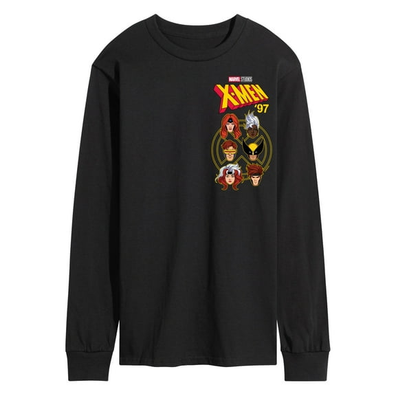 Marvel X-Men - Character Head - Men's Long Sleeve Graphic T-Shirt