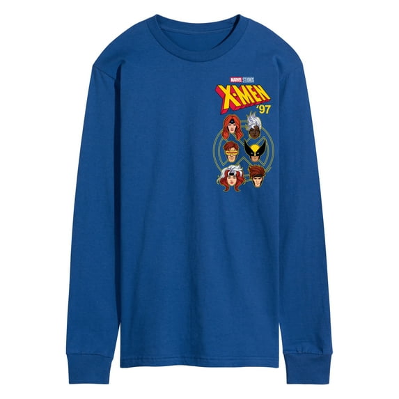 Marvel X-Men - Character Head - Men's Long Sleeve Graphic T-Shirt