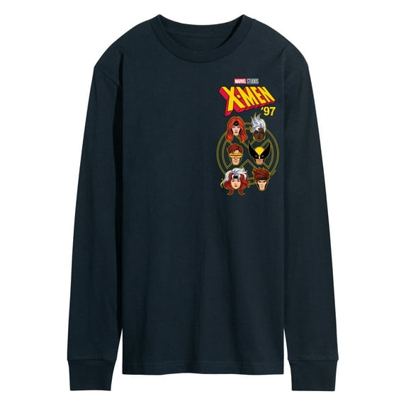 Marvel X-Men - Character Head - Men's Long Sleeve Graphic T-Shirt