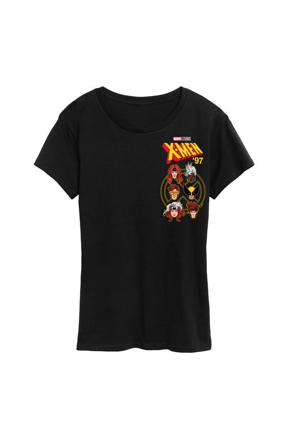 Marvel X-Men - Character Head - Women's Short Sleeve Graphic T-Shirt