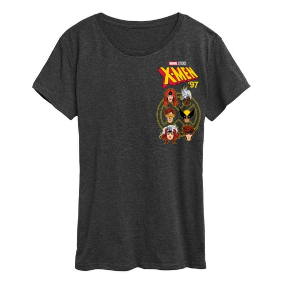 Marvel X-Men - Character Head - Women's Short Sleeve Graphic T-Shirt