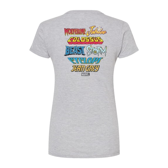 Marvel X-Men - Character Logos - Juniors Fitted Graphic T-Shirt