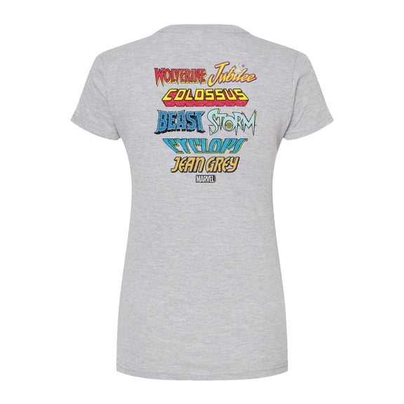 Marvel X-Men - Character Logos - Juniors Fitted Graphic T-Shirt