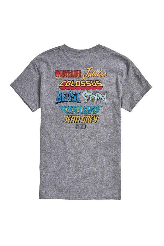 - X-Men Character Logos Short Sleeve Graphic T-Shirt