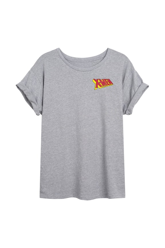 X-Men - Character Logos - Women's Oversized Graphic T-Shirt
