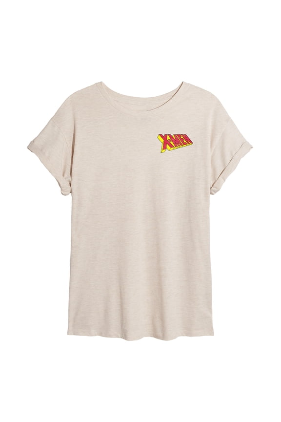 X-Men - Character Logos - Women's Oversized Graphic T-Shirt