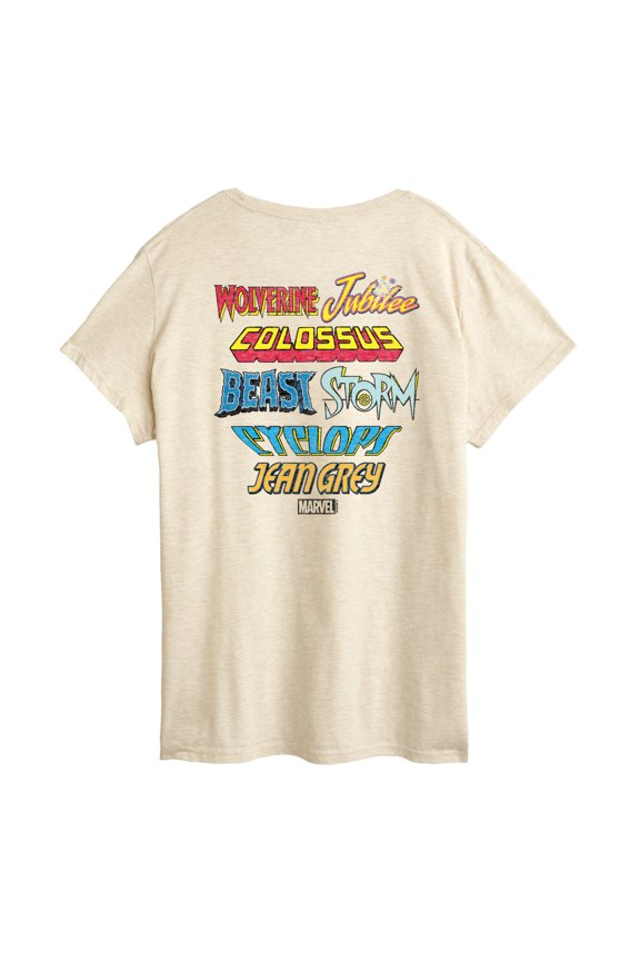 X-Men - Character Logos - Women's Short Sleeve Graphic T-Shirt