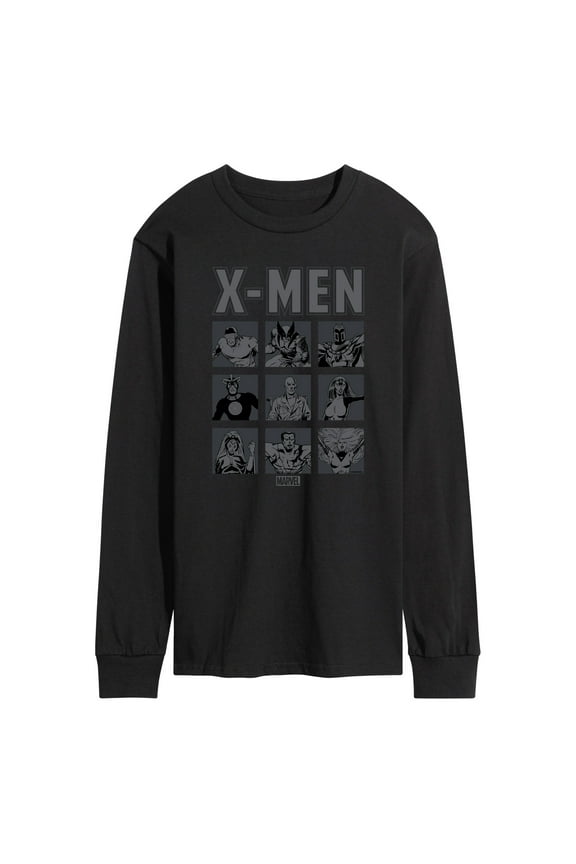 X-Men - Comic Character Grid - Men's Long Sleeve Graphic T-Shirt