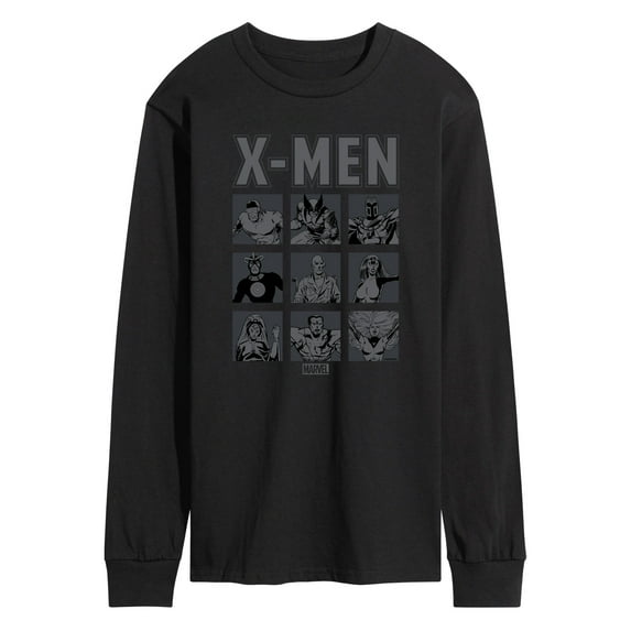 Marvel X-Men - Comic Character Grid - Men's Long Sleeve Graphic T-Shirt