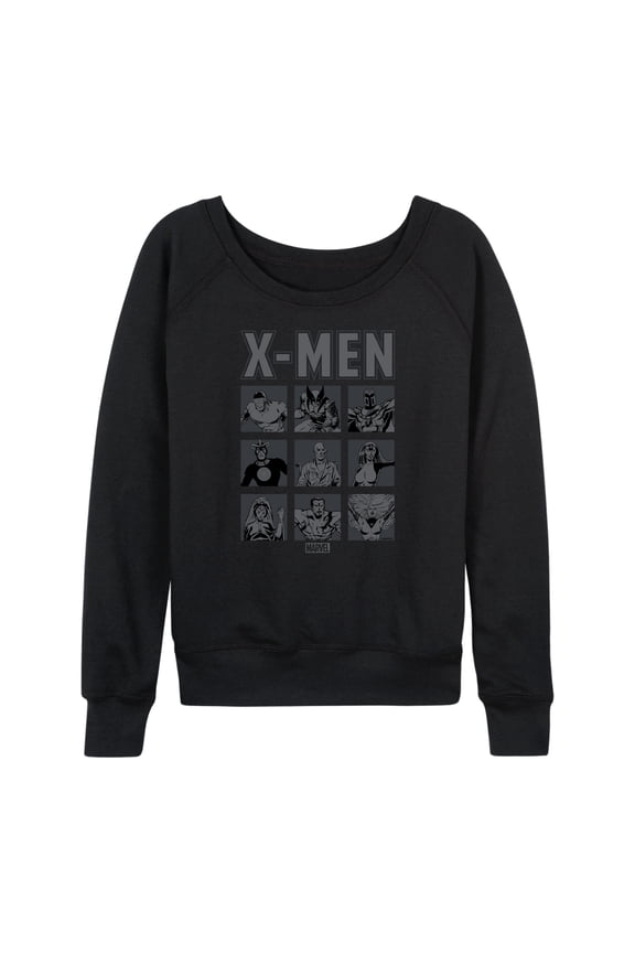 X-Men - Comic Character Grid - Women's French Terry Pullover Sweatshirt