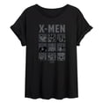 thumbnail image 1 of X-Men - X-Men Comic Character Grid Oversized Graphic T-Shirt, 1 of 4