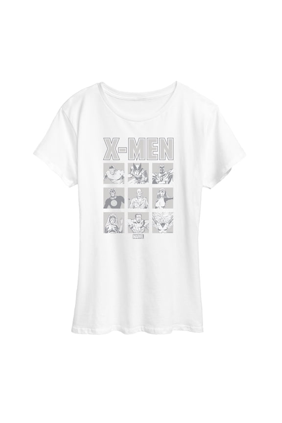 X-Men - Comic Character Grid - Women's Short Sleeve Graphic T-Shirt