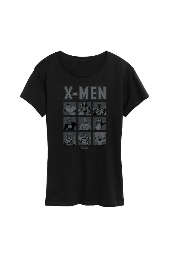 X-Men - Comic Character Grid - Women's Short Sleeve Graphic T-Shirt