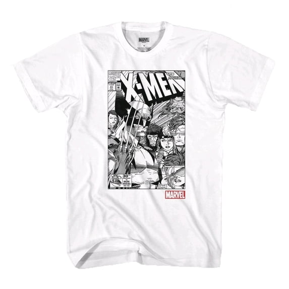 Marvel X-Men Comic Cover White Short Sleeve Graphic T-Shirt - Small