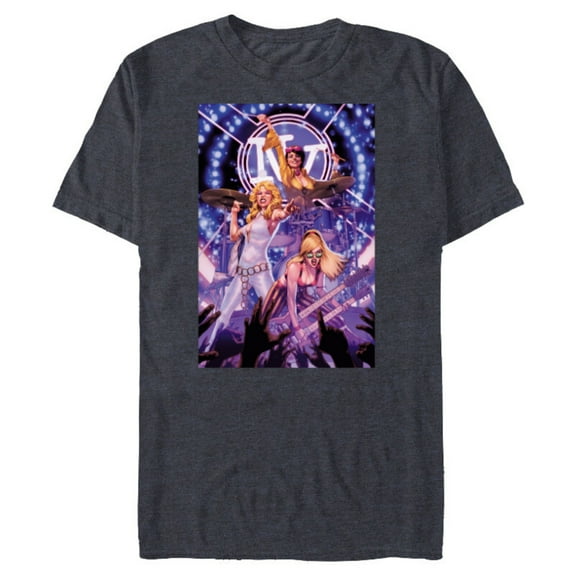 Marvel X-Men Dazzler Boom Boom Jubilee Band X-Terminators - Short Sleeve Blended T-Shirt for Adults - Customized-Navy Heather