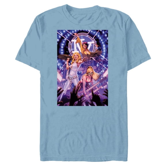 Marvel X-Men Dazzler Boom Boom Jubilee Band X-Terminators - Short Sleeve Blended T-Shirt for Adults - Customized-Ocean Blue