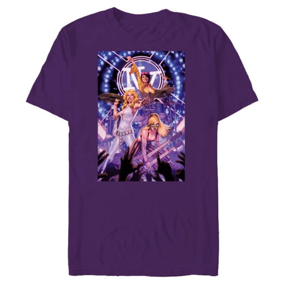 Marvel X-Men Dazzler Boom Boom Jubilee Band X-Terminators - Short Sleeve Blended T-Shirt for Adults - Customized-Purple
