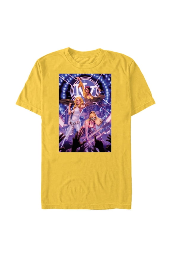 X-Men Dazzler Boom Boom Jubilee Band X-Terminators - Short Sleeve Blended T-Shirt for Adults - Customized-Yellow