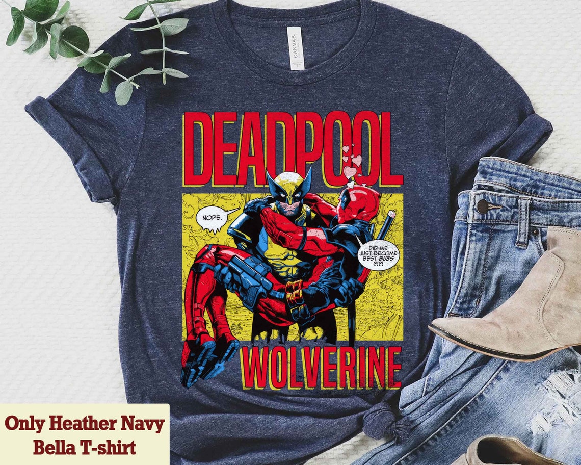 Marvel XMen Deadpool And Wolverine Movie 2024 Logo TShirt, Wolverine