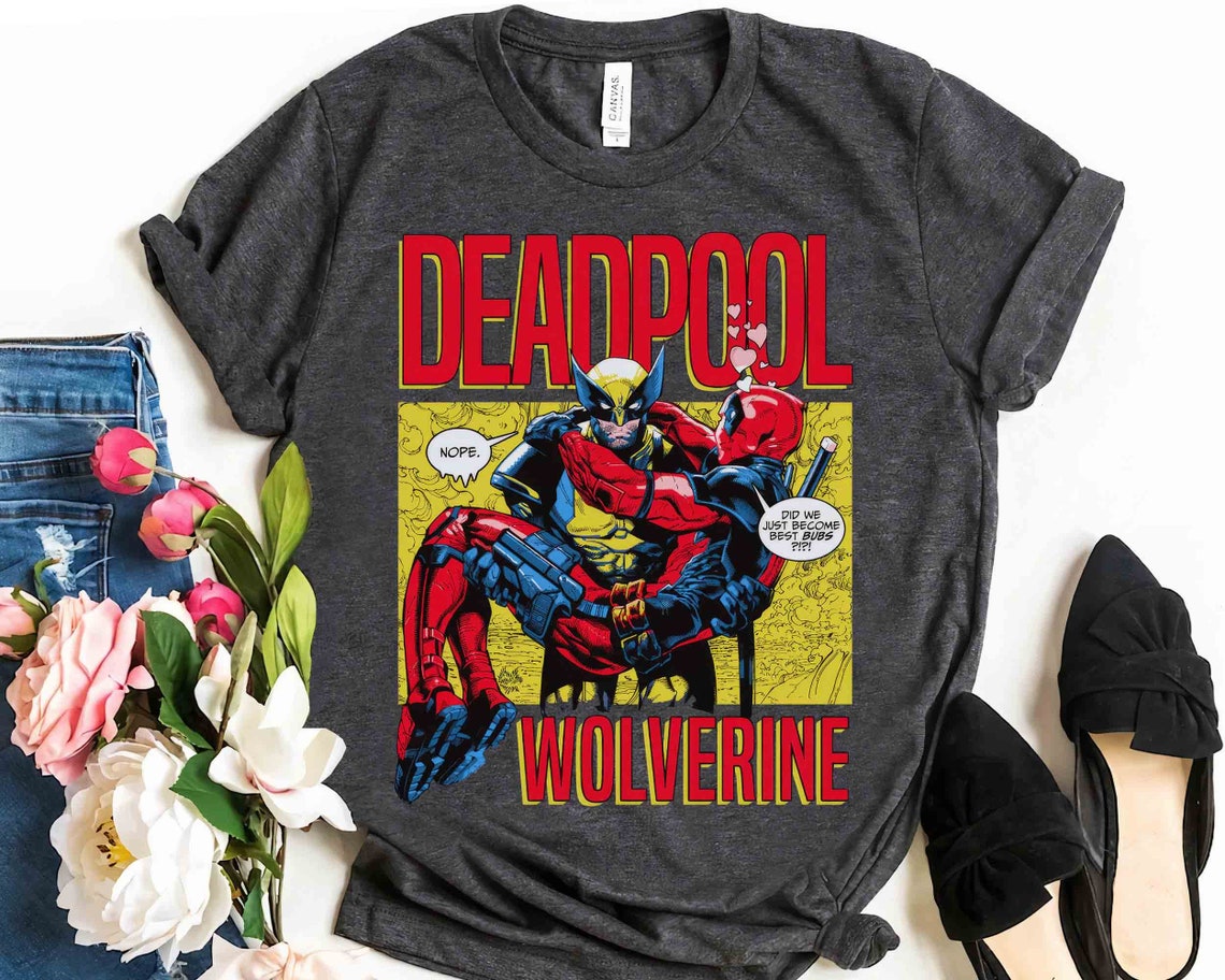 Marvel XMen Deadpool And Wolverine Movie 2024 Logo TShirt, Wolverine