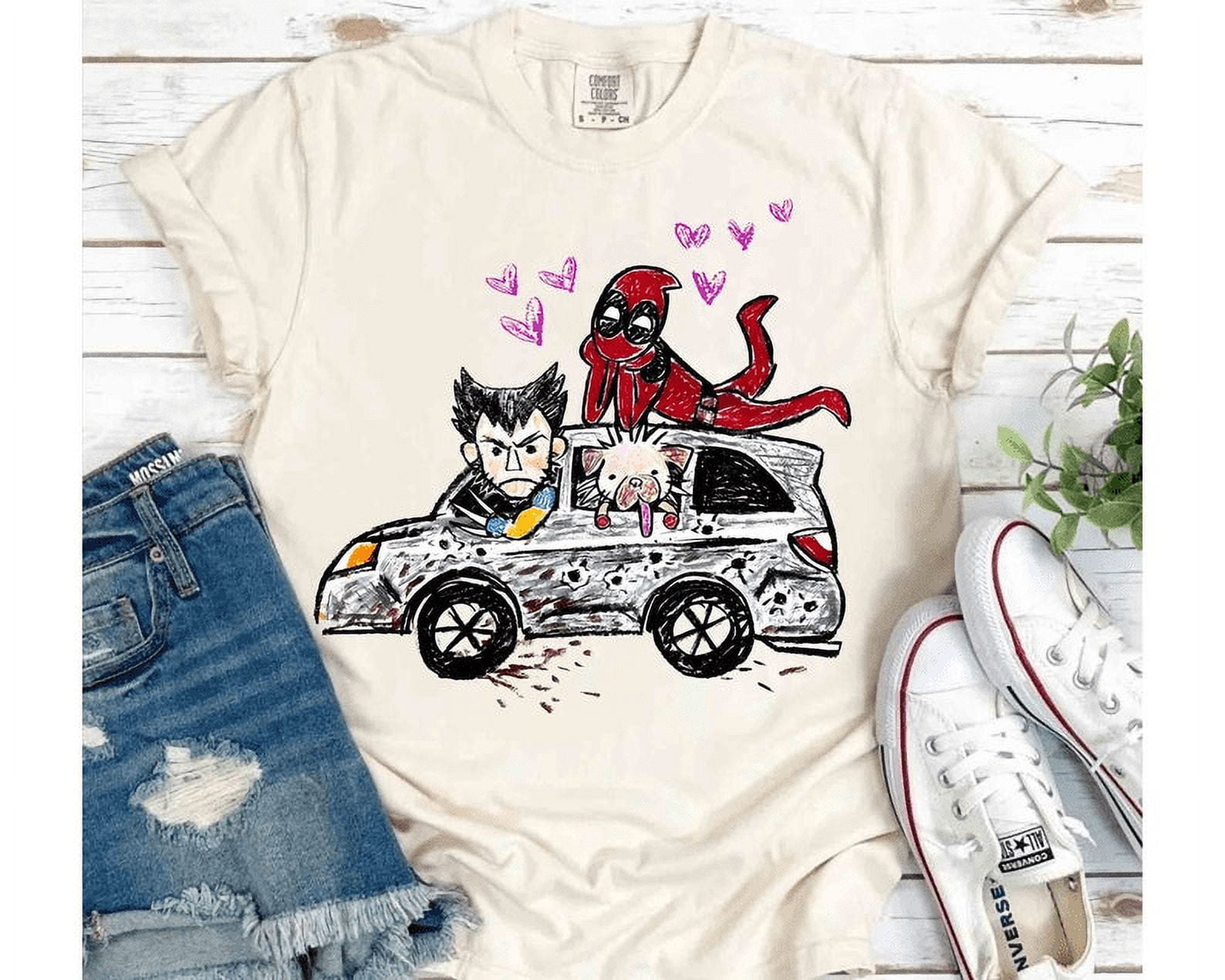 Marvel XMen Deadpool Wolverine Dogpool 2024 Shirts, Wolverine Logan